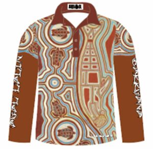 Barrgana Agal Lalin - Fishing Shirt Long Sleeve (Front)